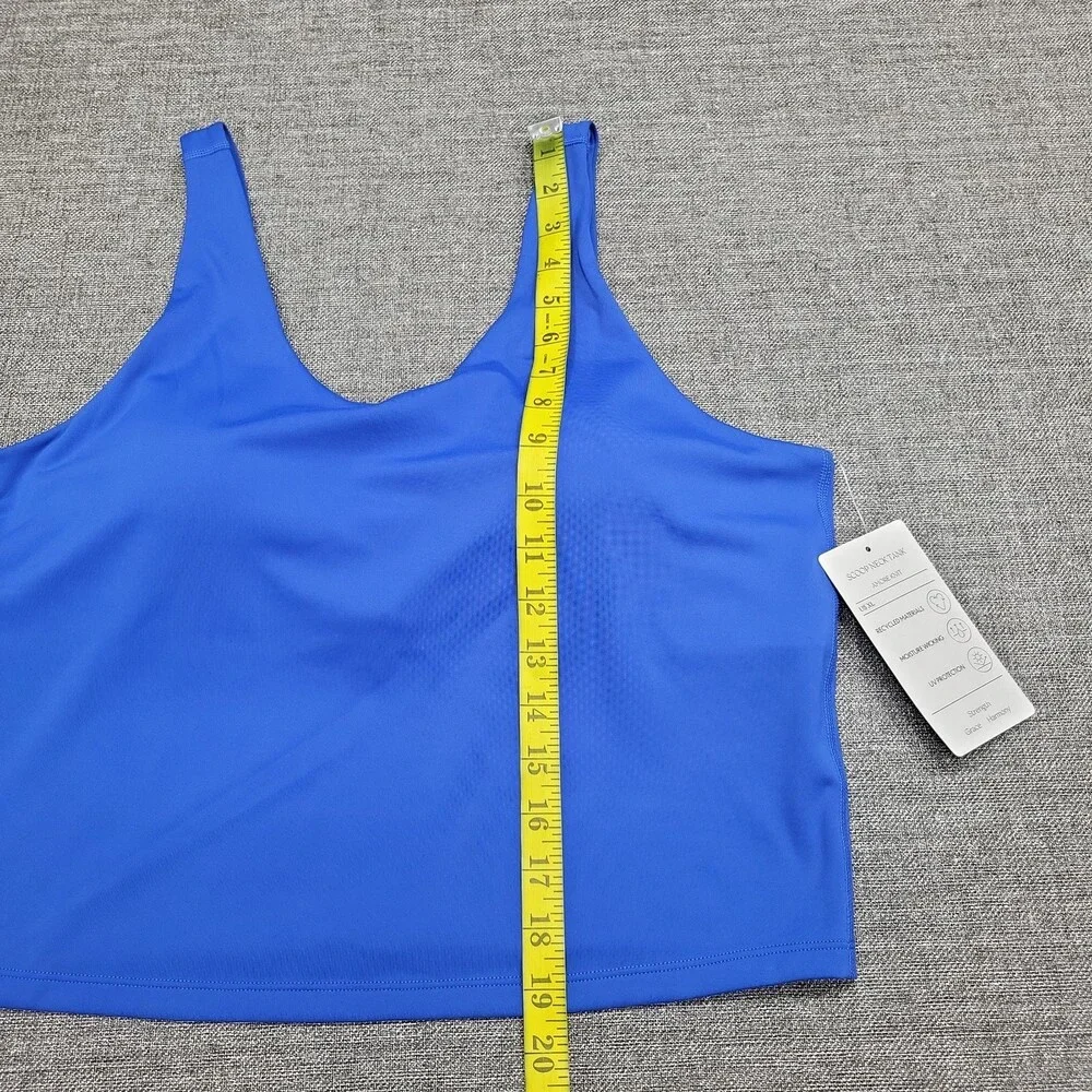 Womens Scoop Neck Active Tank Top Moisture Wicking UV Protection Size XL